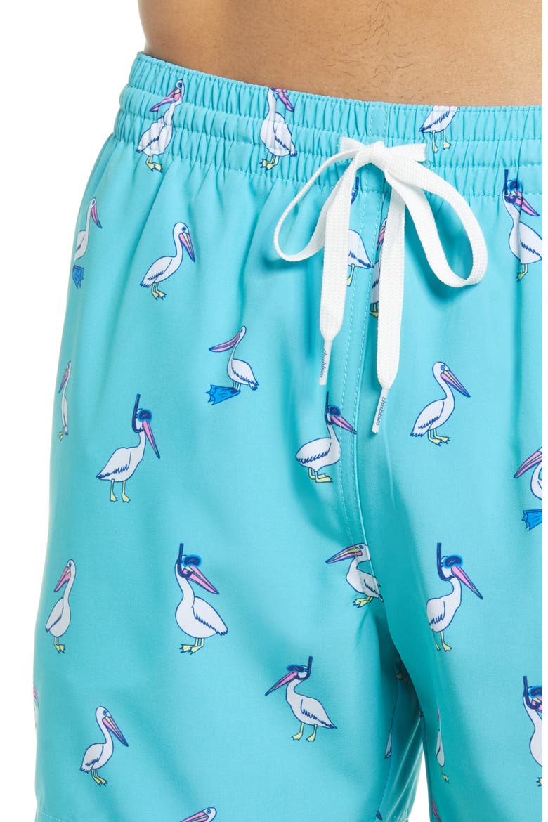 The Mine Mine Mine 5.5-Inch Swim Trunks, Alternate, color, TURQUOISE/ AQUA