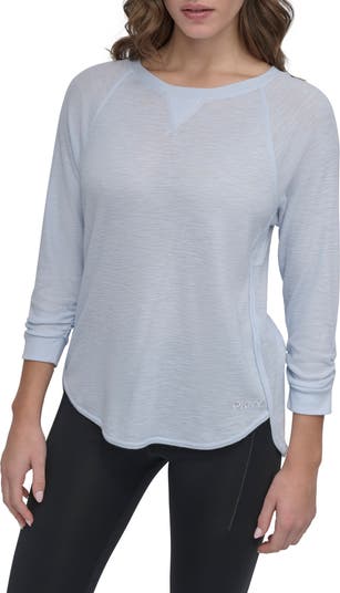 DKNY Raglan Sleeve Waffle Knit T-Shirt | Nordstromrack 