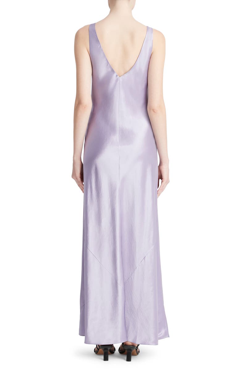 Vince Satin Maxi Slipdress, Alternate, color, Wisteria