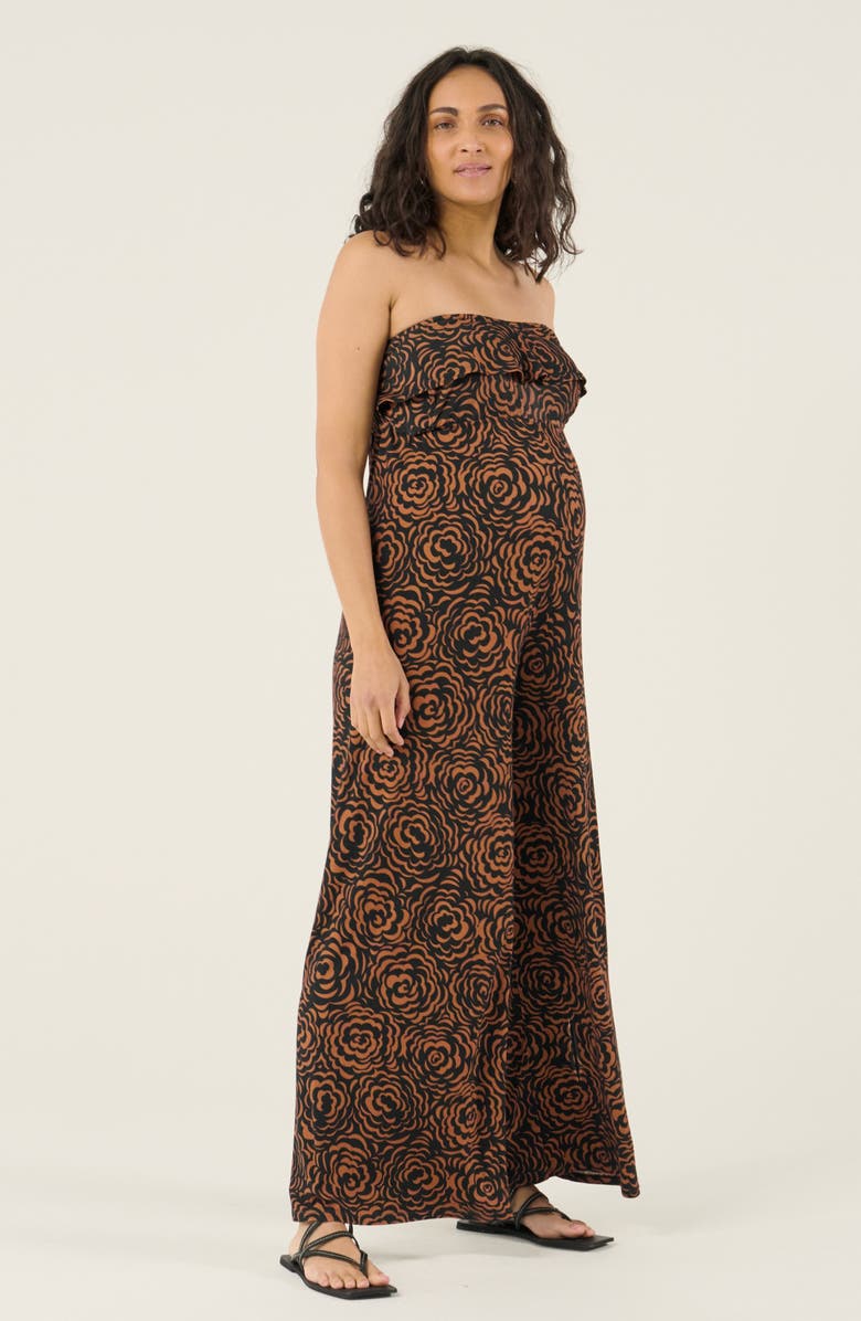 Cache Coeur Maternity and Nursing Jumpsuit Irma, Alternate, color, Brown