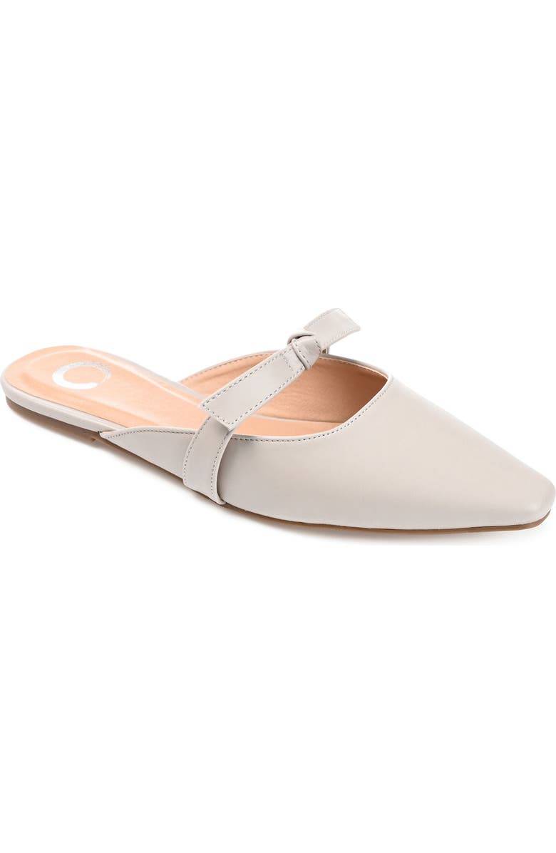 Journee Collection Missie Bow Mule, Main, color, Grey