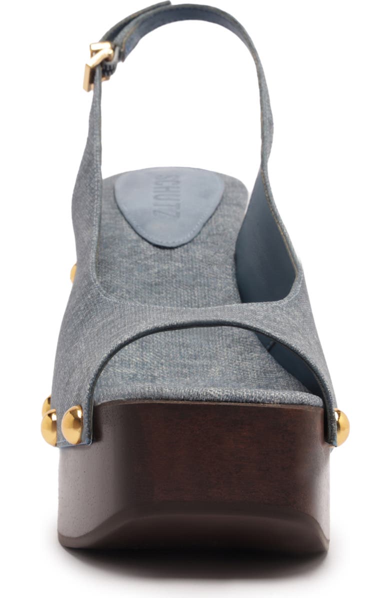 Schutz Rose Slingback Platform Sandal, Alternate, color, Infinite Blue