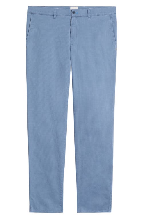 Brax Fabio Micropattern Flat Front Cotton Blend Pants