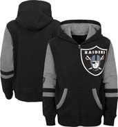 Outerstuff Youth Black Las Vegas Raiders Colorblock Full-Zip Hoodie