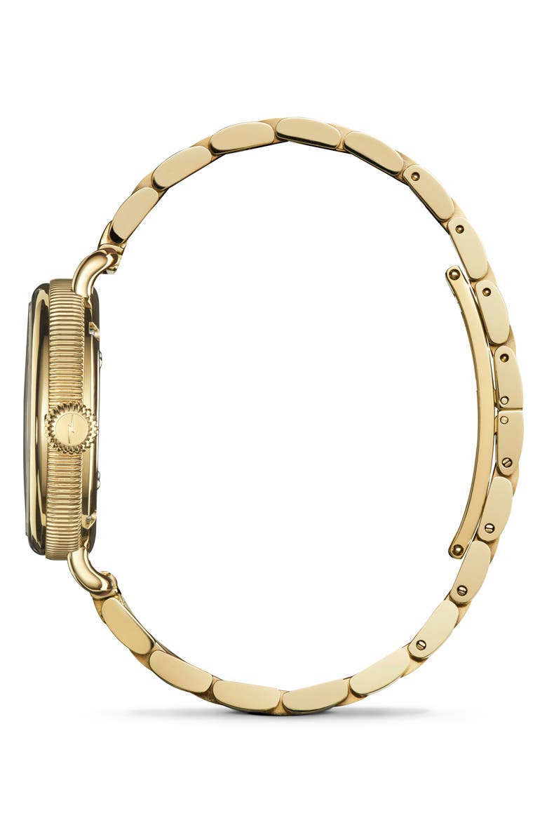 Shinola Birdy Lapis Lazuli Bracelet Watch, 34mm, Alternate, color, Lapis