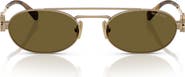 Miu Miu 53mm Oval Sunglasses