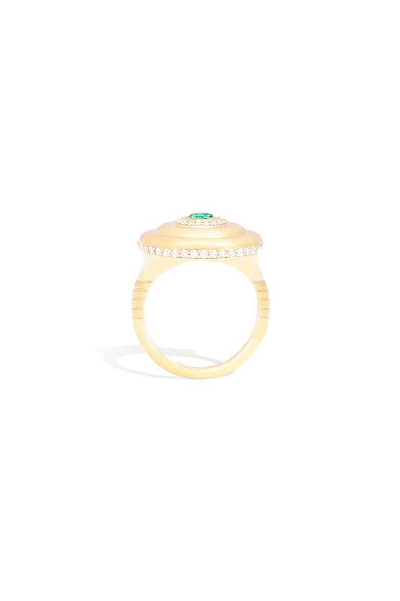 Evolve Cocktail Ring, Alternate, color, Emerald-Gold