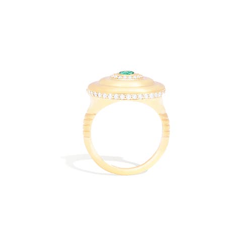Campbell + Charlotte Evolve Cocktail Ring In Gold