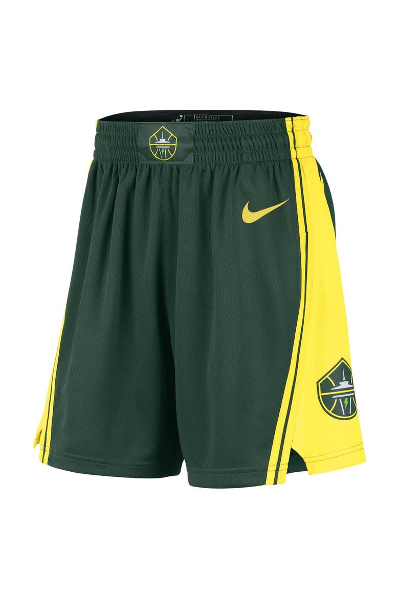 Women's Nike Green Seattle Storm On-Court Victory Performance Shorts, Alternate, color, Green