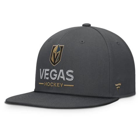 Men's Fanatics Charcoal Vegas Golden Knights Authentic Pro Rink Lockup Snapback Hat