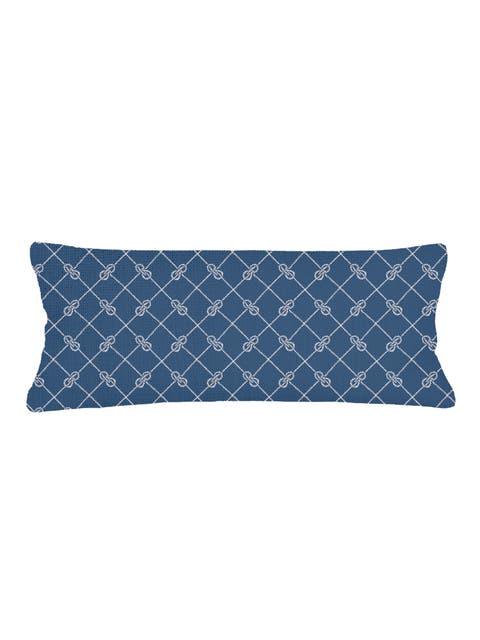 Captains Knots Linen Pillow with Down Insert
