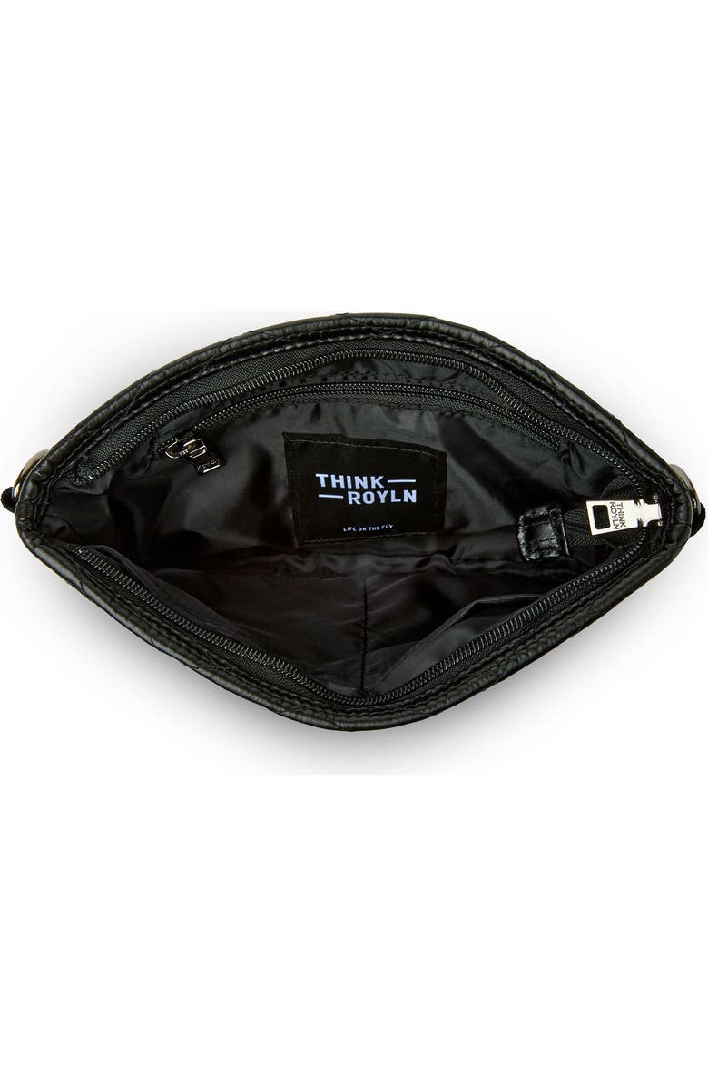 THINK ROYLN Almost Famous Quilted Crossbody Bag, Alternate, color, Pearl Black