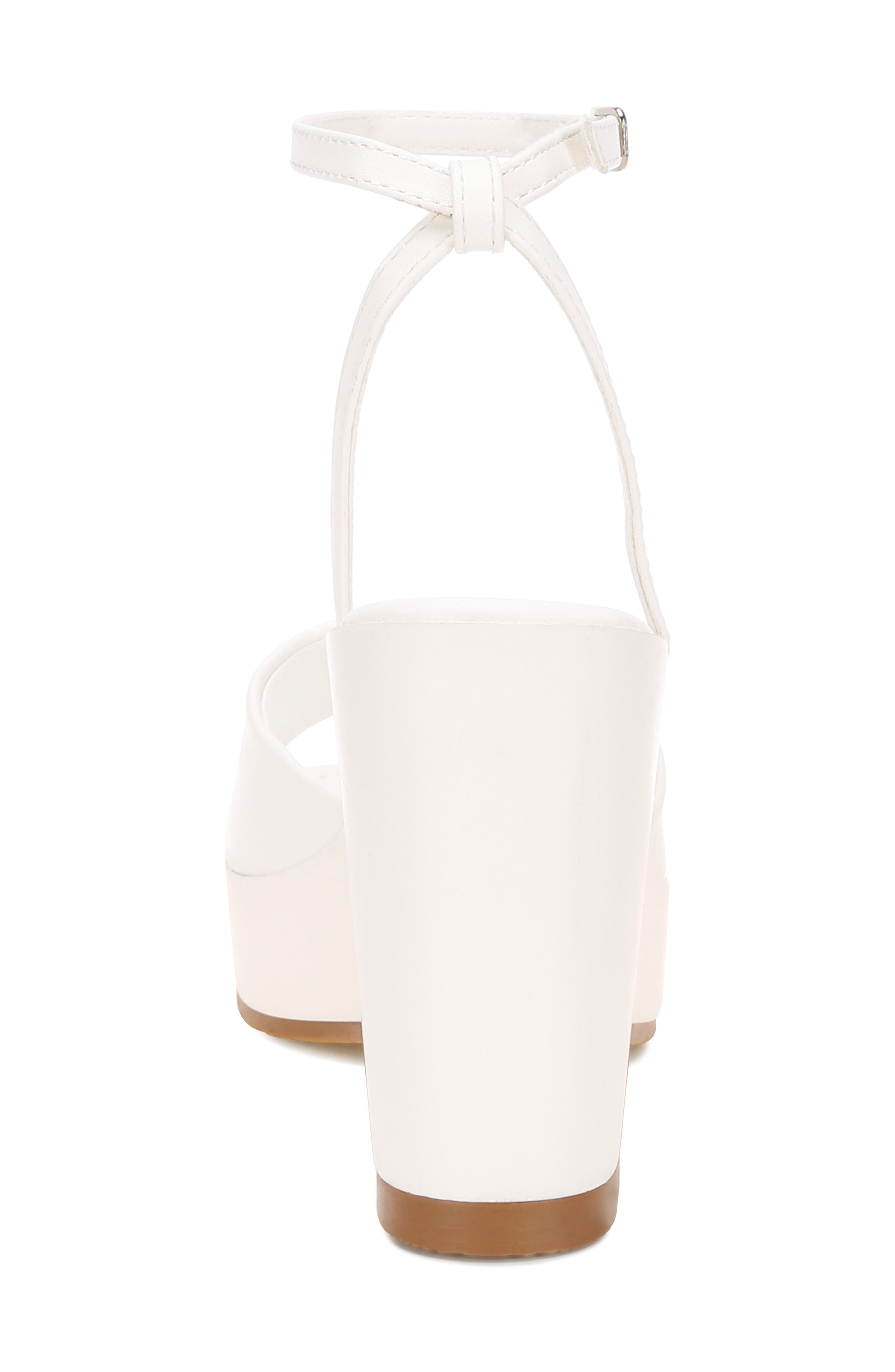 Sangria Platform Wedge Sandal, Alternate, color, WHITE