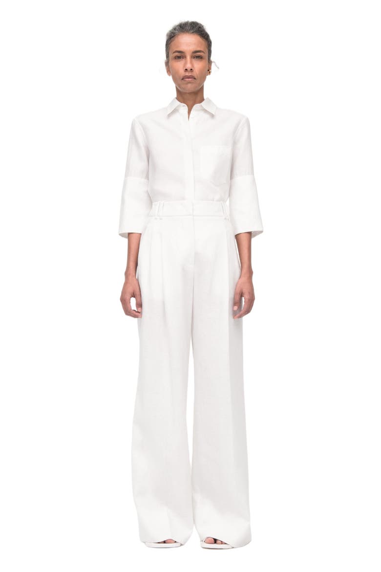 French Cuff Blouse, Alternate, color, Off White