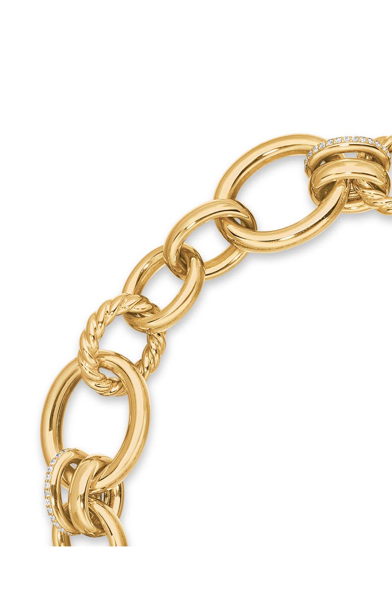 David Yurman Mercer<sup>™</sup> Pavé Diamond Necklace, Alternate, color, 18K Yellow Gold
