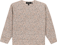 Space Grey Floral Printed Long Sleeve Sweatshirt