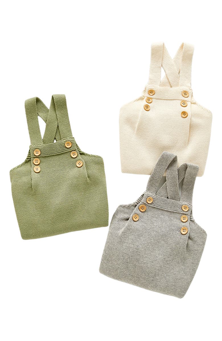 Ashmi & Co. Spencer Knit Cotton Romper, Alternate, color, Gray