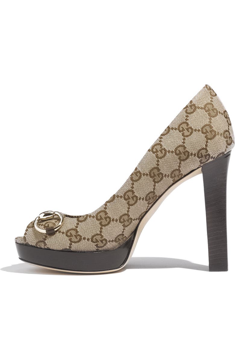 Gucci 'Sunset' Peep Toe Platform Pump, Alternate, color,