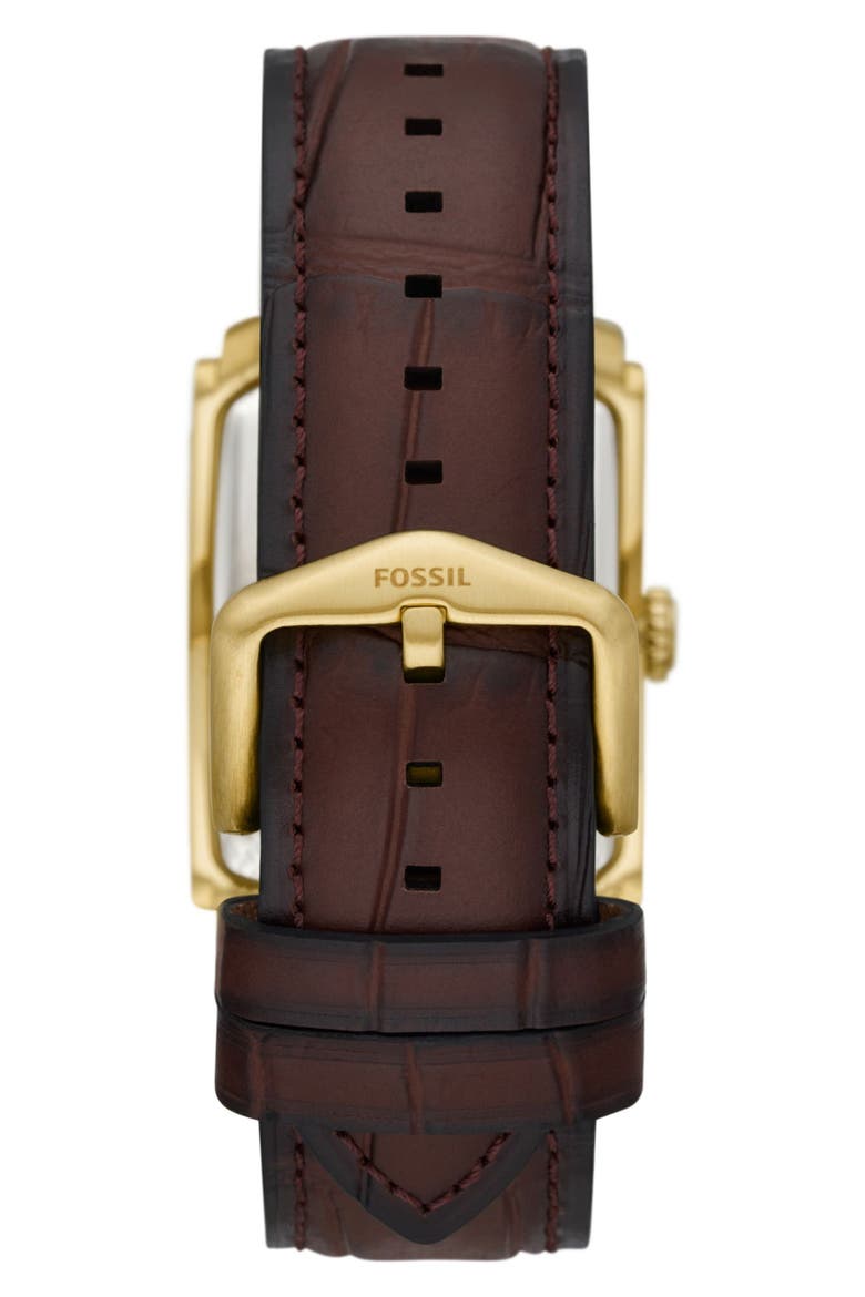 Carraway Leather Strap Watch, 30mm, Alternate, color, BROWN