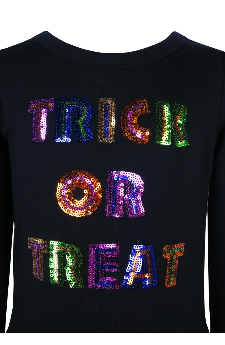 Zunie Kids' Drop Waist Sequin Tutu Dress, Alternate, color, Black/ Pink