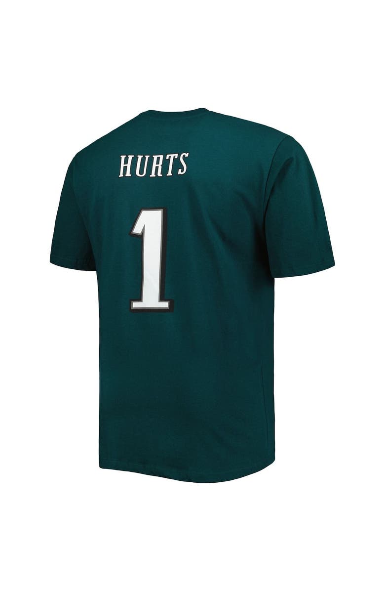 FANATICS Men's Fanatics Branded Jalen Hurts Midnight Green Philadelphia Eagles Big & Tall Player Name & Number T-Shirt, Alternate, color, 