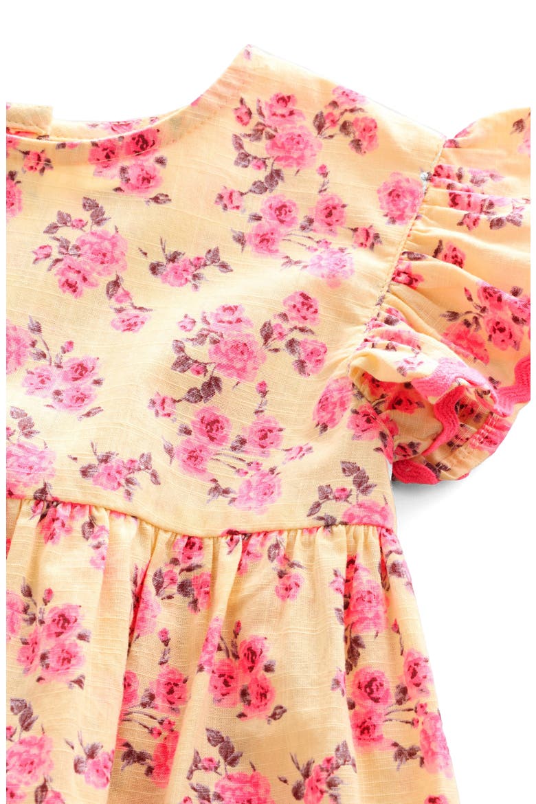 Kids' Ditsy Cotton Dress, Alternate, color, YELLOW