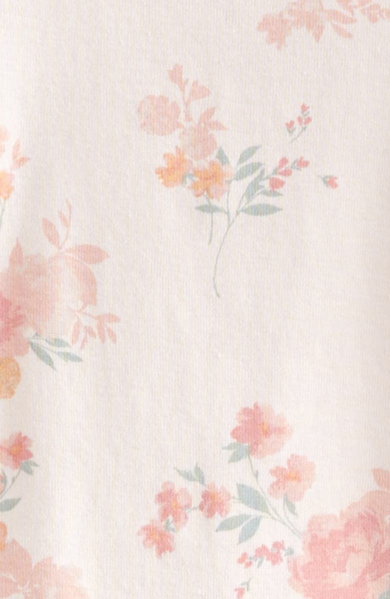 Nordstrom Print Cotton Bodysuit & Ruffled Joggers Set, Alternate, color, Pink Delicacy Summer Bloom