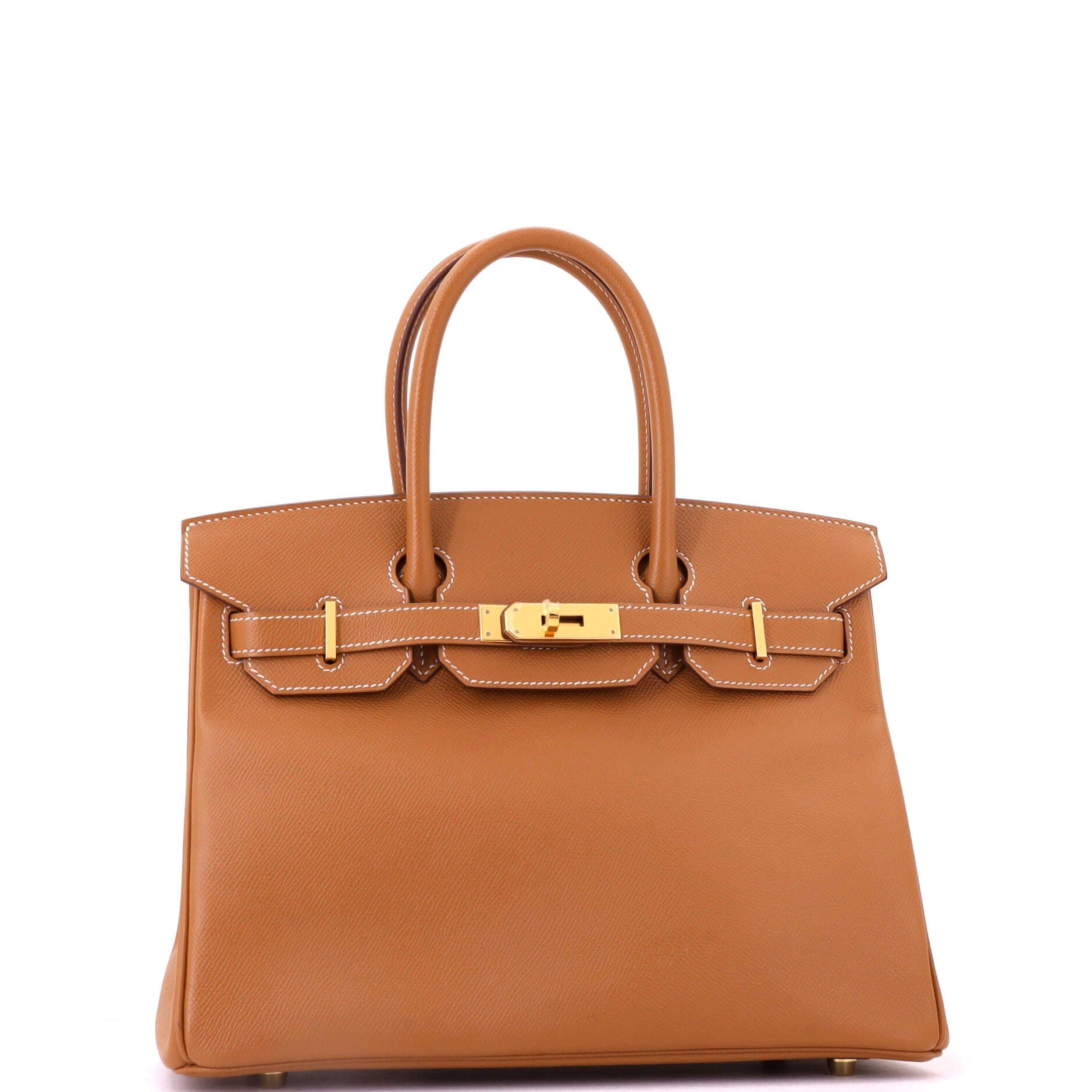 Birkin Handbag Brown Epsom with Gold Hardware 30, Alternate, color, Metallic Gold