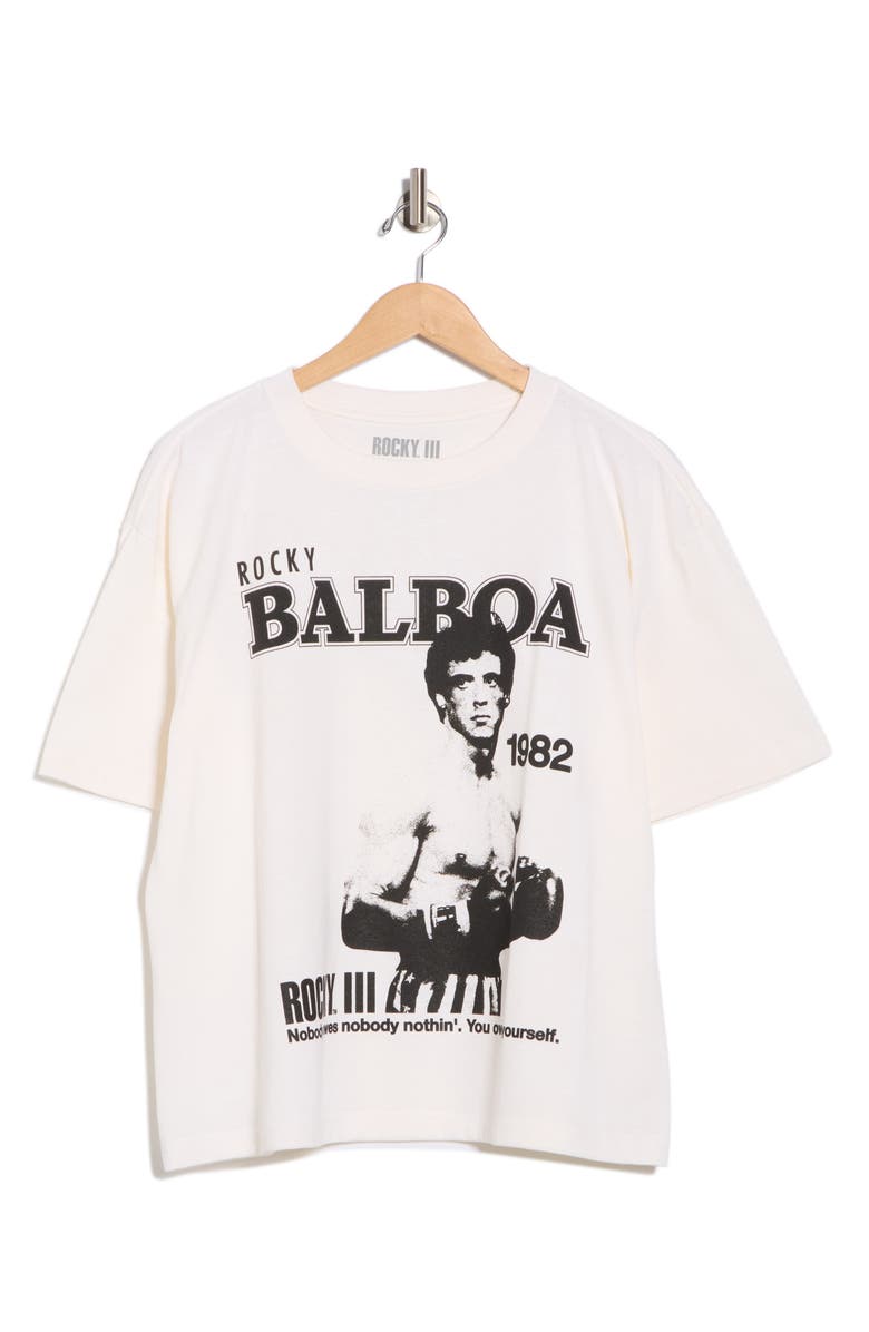 The Forecast Agency Rocky 1982 Graphic T-Shirt, Alternate, color, Marshmallow