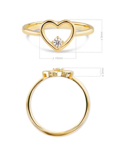 Devata Open Heart Ring In Gold