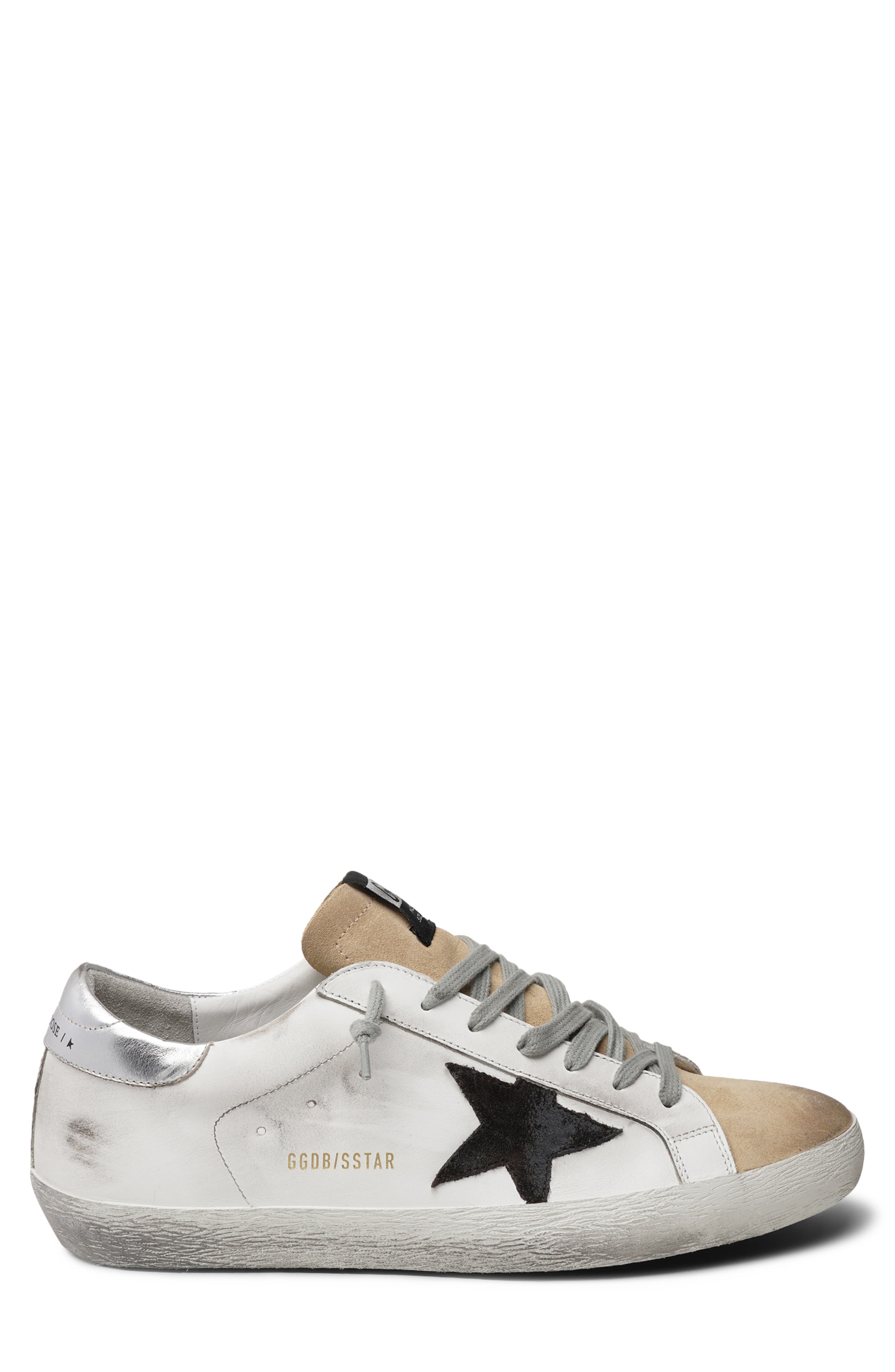 Super Star Sneaker (Nordstrom Exclusive), Main, color, WHITE/ BROWN/ SILVER