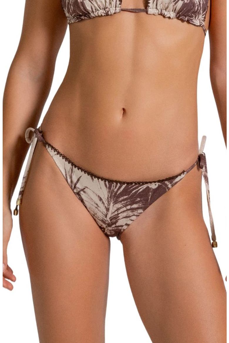 American Fit Side Tie Bikini Bottoms, Main, color, COFFEE BEAN