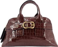 Madison Maison Moc Croc Leather Mini Tote Bag