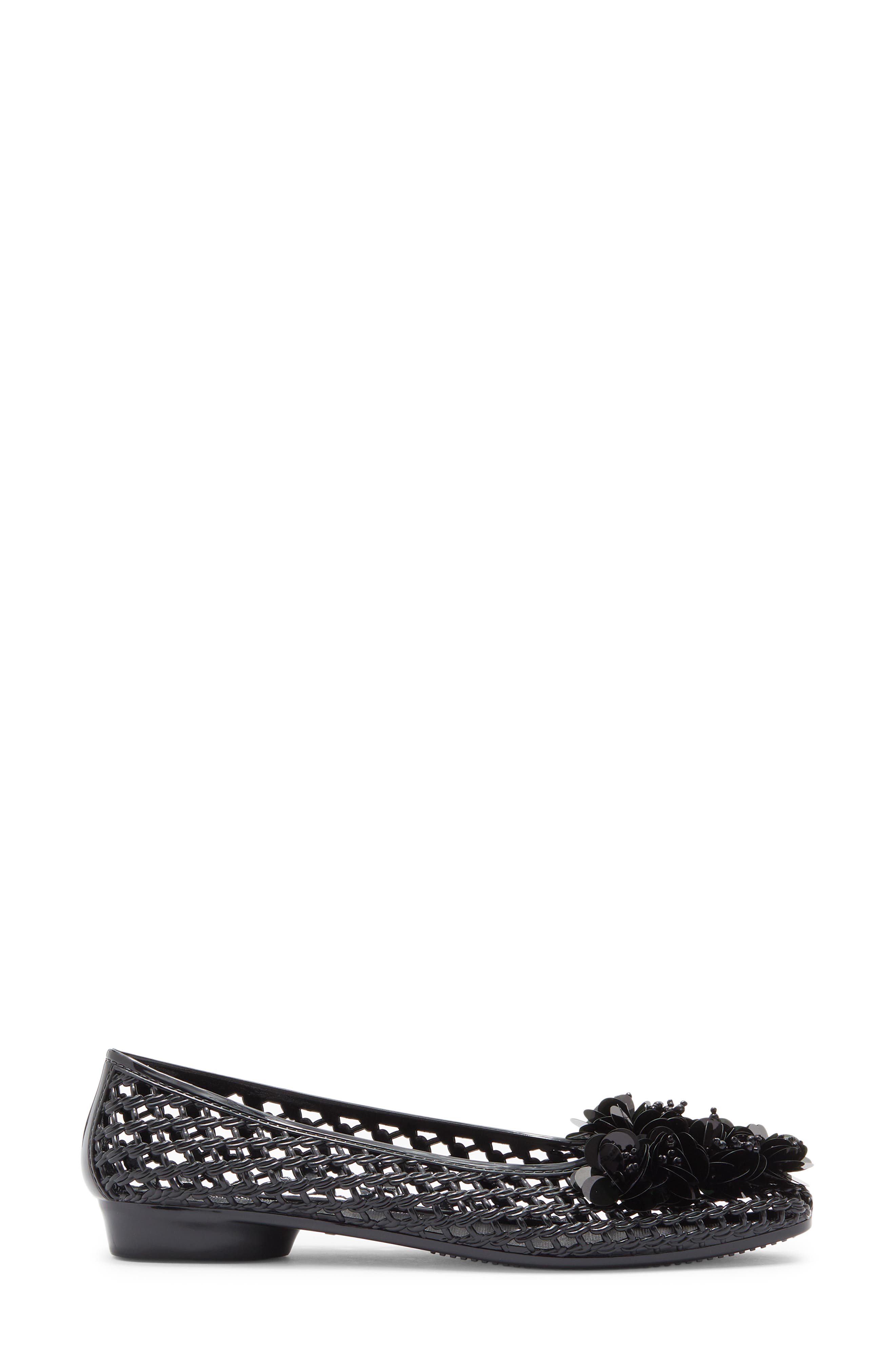 Jeffrey Campbell Whimzy Jelly Flat, Alternate, color, Black Combo