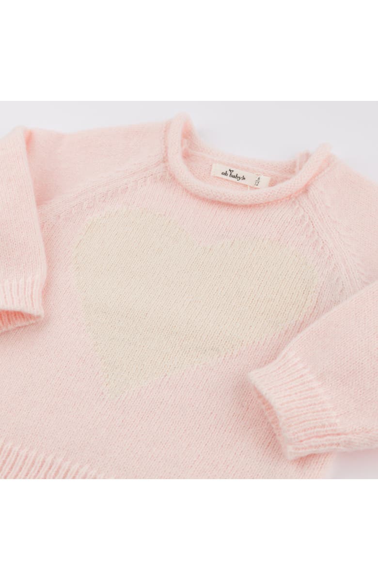 Oh baby! Brand Love Sweater- Infant, Alternate, color, Baby Pink