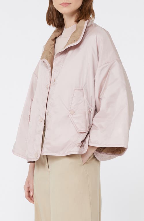 Weekend Max Mara Ronco Water Repellent Quilted Reversible Jacket In Pink