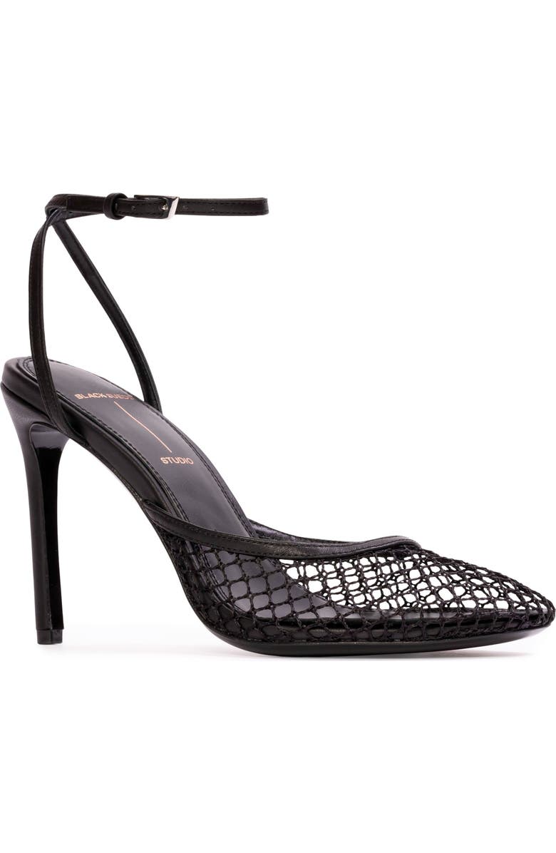 BLACK SUEDE STUDIO Millie100 Mesh Sandal, Alternate, color, Black Woven Mesh