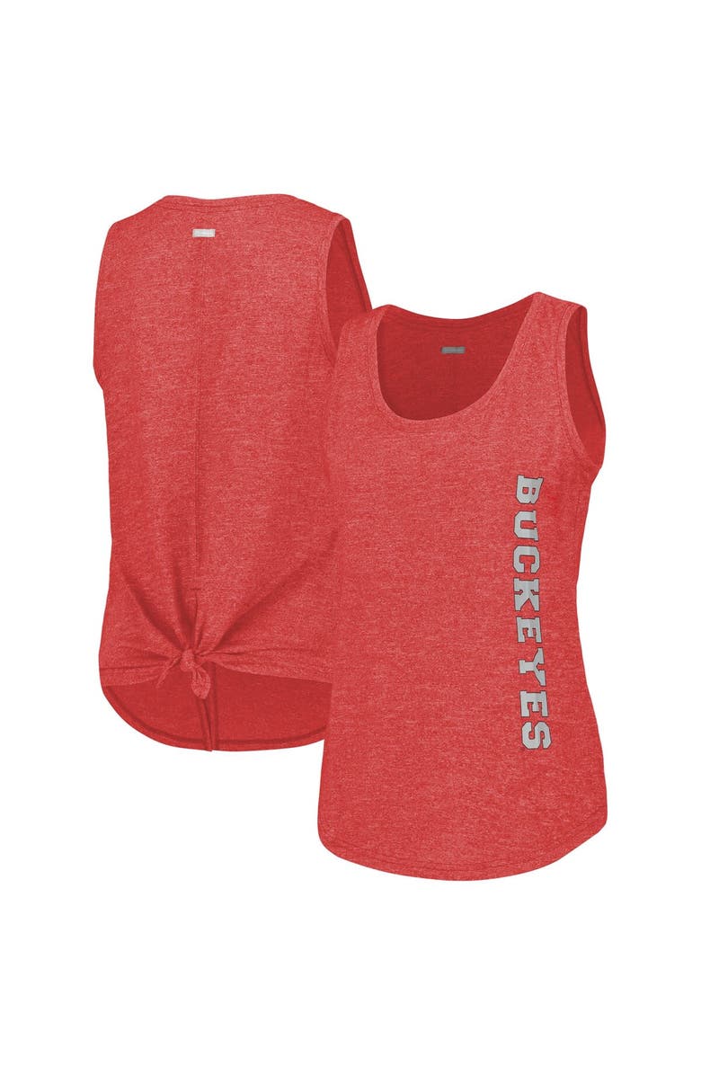 Columbia Women's Columbia  Scarlet Ohio State Buckeyes Cades Cape Omni-Wick Tri-Blend Tank Top, Main, color, 