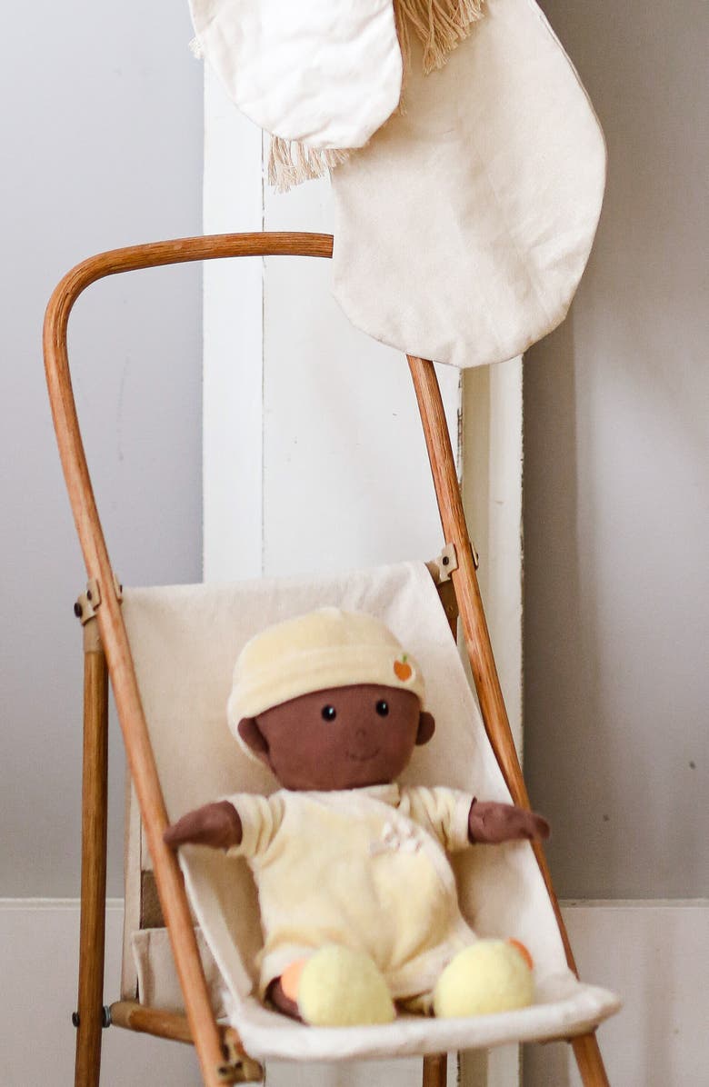 APPLE PARK Soft Organic Cotton Baby Doll, Alternate, color, Cream