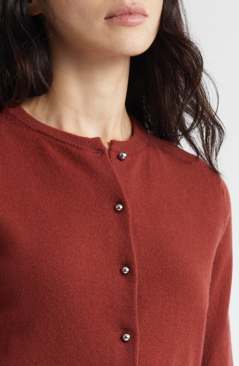Vince Wool & Cashmere Blend Cardigan, Alternate, color, Siena