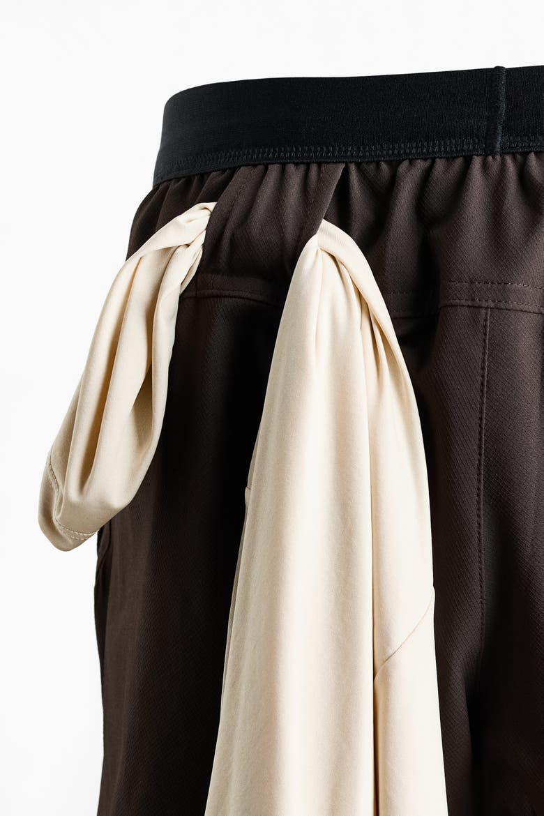 Double-layered Sports Shorts With Drymove, Alternate, color, Brown