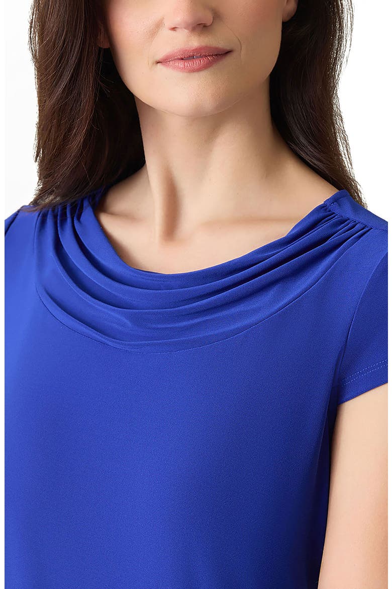 Cap Sleeve Cowl Neck Top, Alternate, color, ROYAL