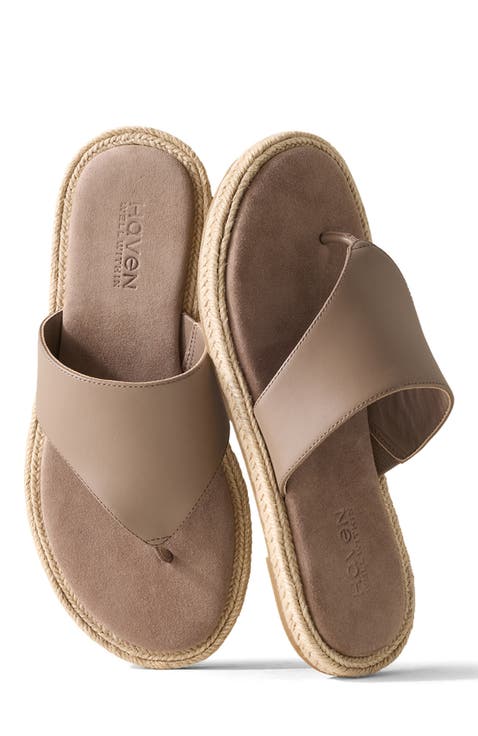 Leather Espadrille Sandals