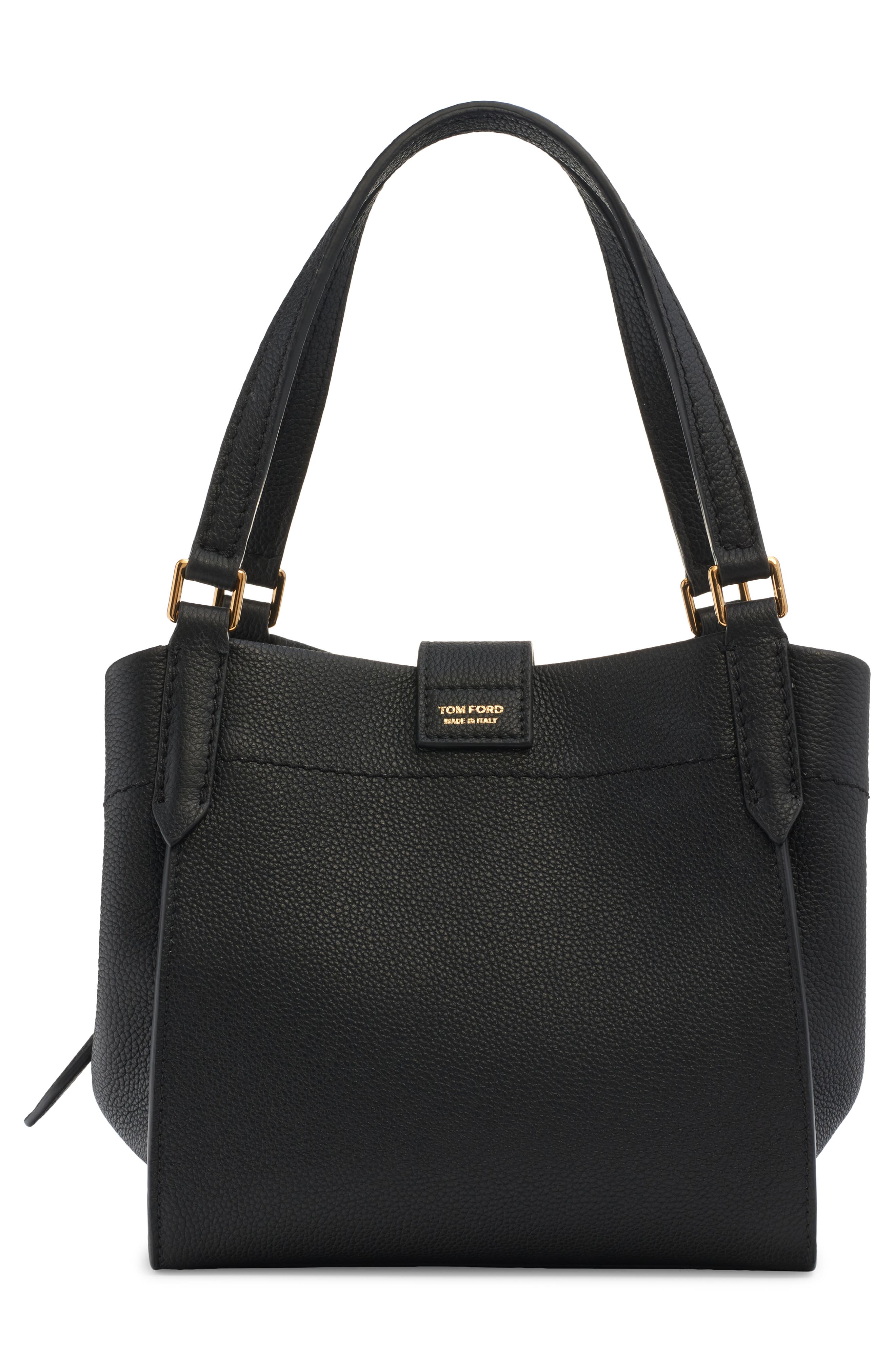 TOM FORD Small Tara Leather Tote, Alternate, color, 