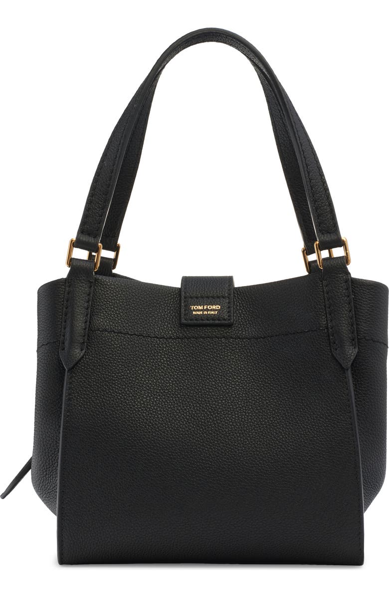TOM FORD Small Tara Leather Tote, Alternate, color,