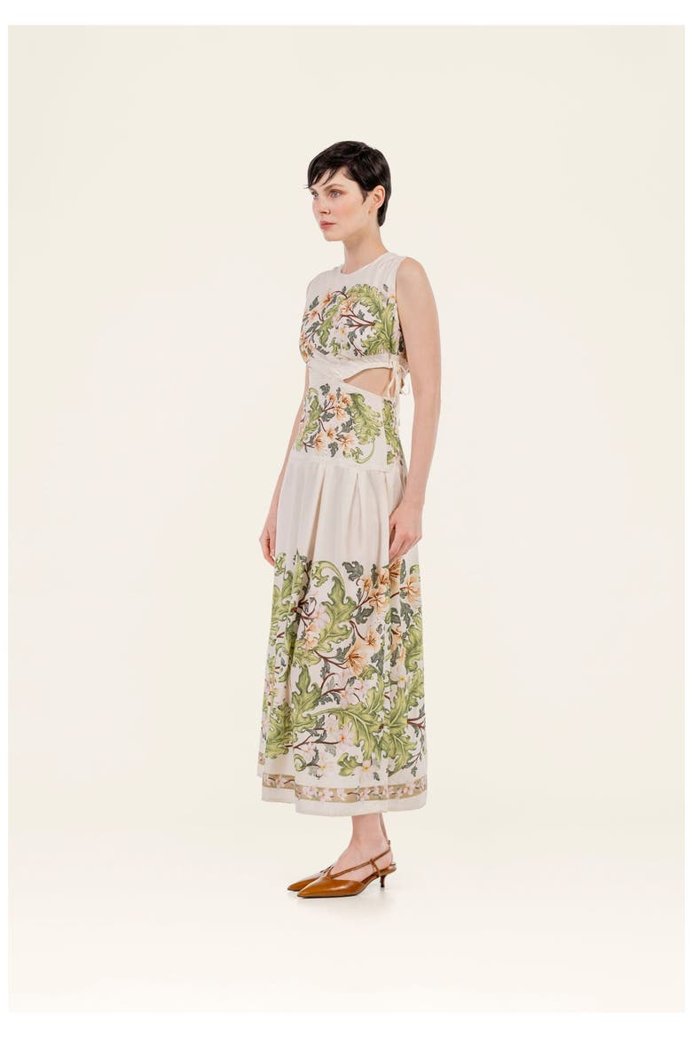 Otoño Anhelo Midi Dress, Alternate, color, Multicolor