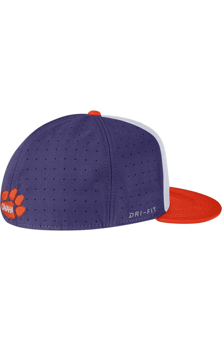 Nike Men's Nike White Clemson Tigers Aero True Baseball Performance Fitted Hat, Alternate, color, 