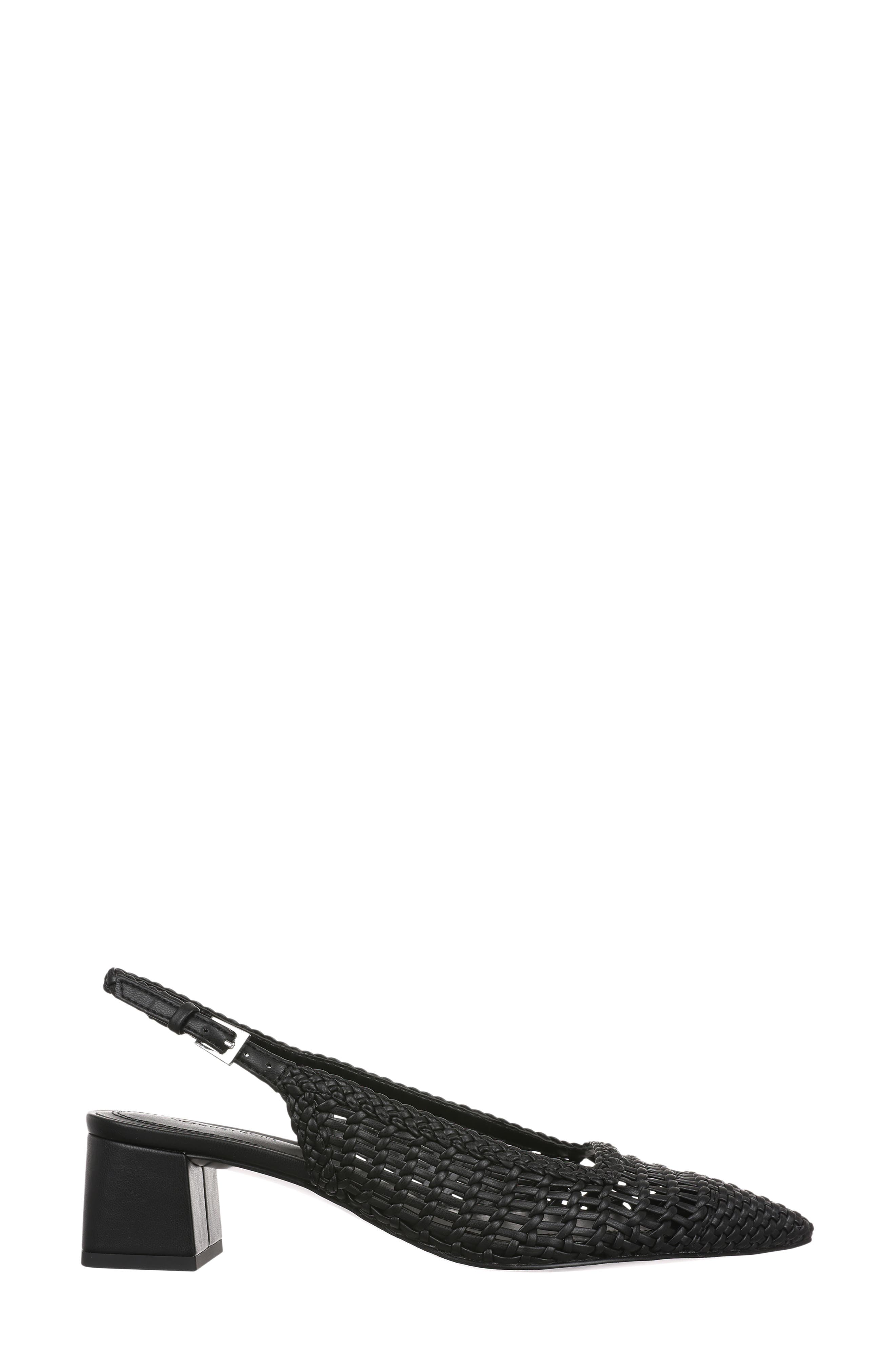 Nordstrom Quintessential Slingback Heel Pump, Alternate, color, Black Woven