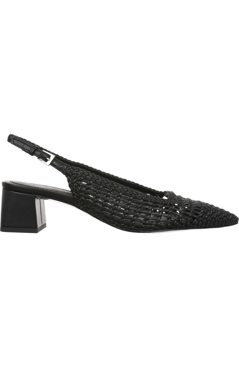 Nordstrom Quintessential Slingback Heel Pump, Alternate, color, Black Woven