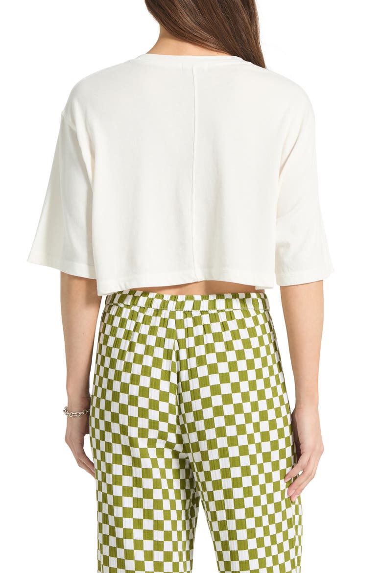 Carefree Organic Cotton Crop Top, Alternate, color, OFF WHITE